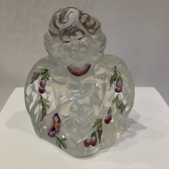 Fenton Hand Painted Glass Angel - Picture 1 of 5